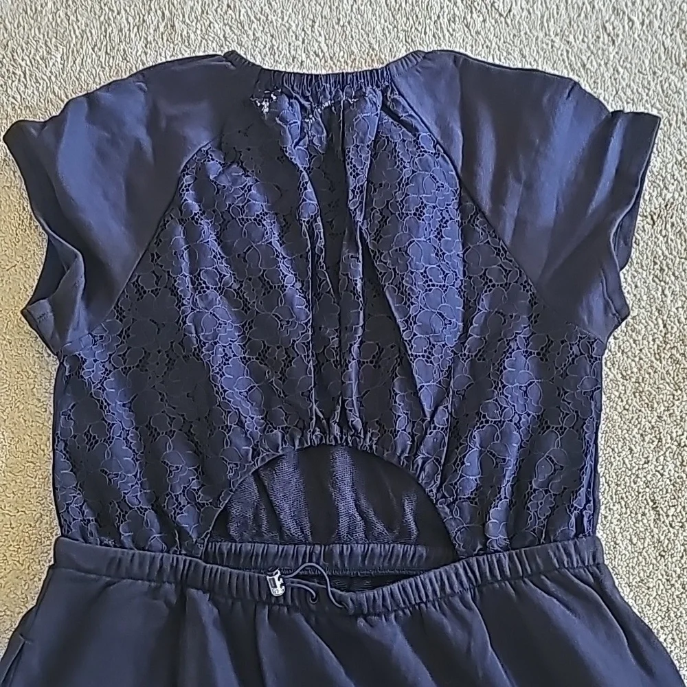 Kate Spade Navy Textured Lace Dress